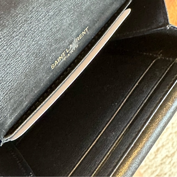 YSL Sulpice Card Half Wallet in Black (used in very good condition) - Picture 5 of 10